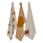 Lot de 3 torchons Solaris