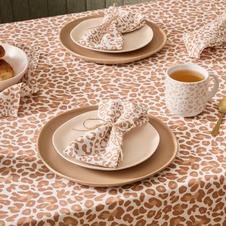 4 serviettes de table Leopardi
