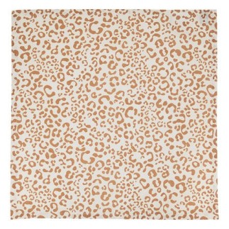 Lot de 4 serviettes de table Leopardi 40 x 40 cm coton imprimé rouge carmin