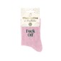 Chaussettes Paillettes Fuck Off