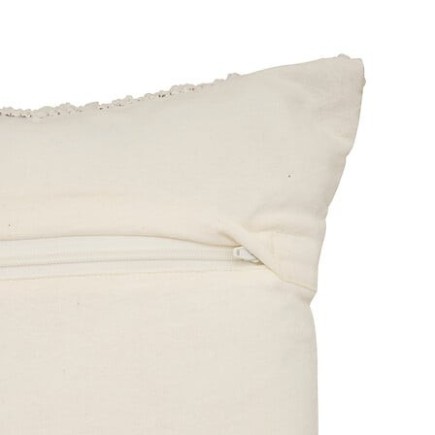 Coussin bouclette coton ivoire