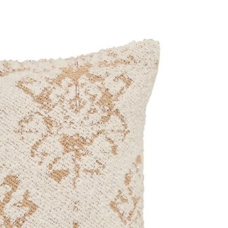 Coussin bouclette Ozel 40 x 40 cm coton ivoire