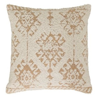 Coussin bouclette Ozel 40 x 40 cm coton ivoire