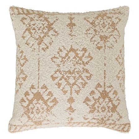 Coussin bouclette coton ivoire