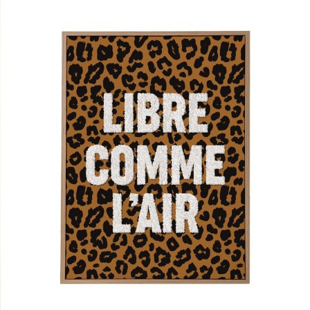 Toile Tuftee Leopard Libre Comme L'Air