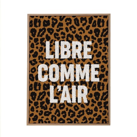Toile Tuftee Leopard Libre Comme L'Air