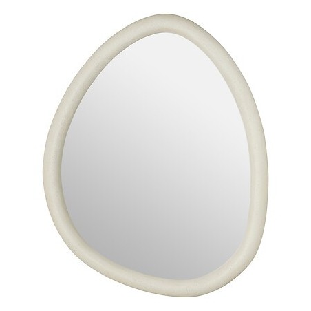 Miroir forme organique Chesni blanc