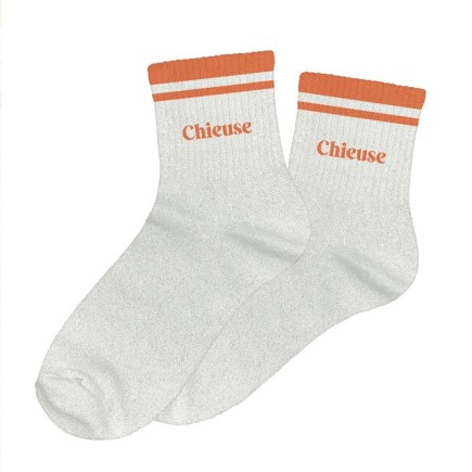 Chaussettes Paillettes A Bandes Chieuse