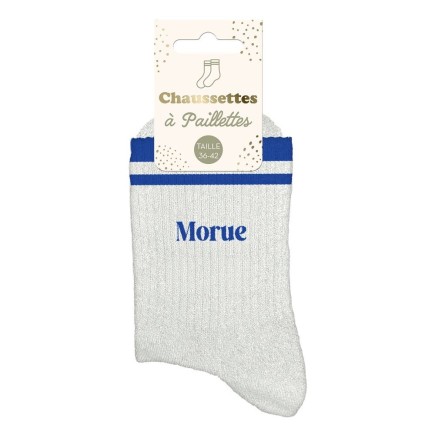 Chaussettes Paillettes A Bandes Morue