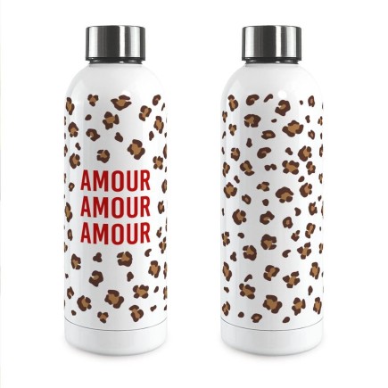 Gourde Isotherme Large Leopard Amour