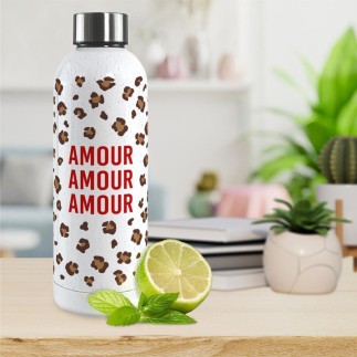 Gourde Isotherme Large Leopard Amour