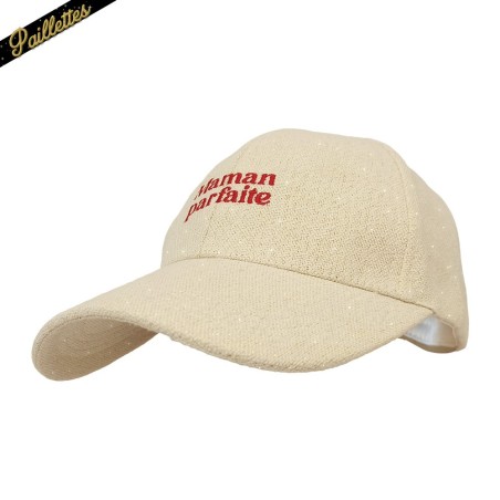 CASQUETTE A PAILLETTES MAMAN PARFAITE