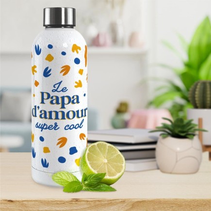 Gourde Isotherme Large Le Papa D'amour Super Cool