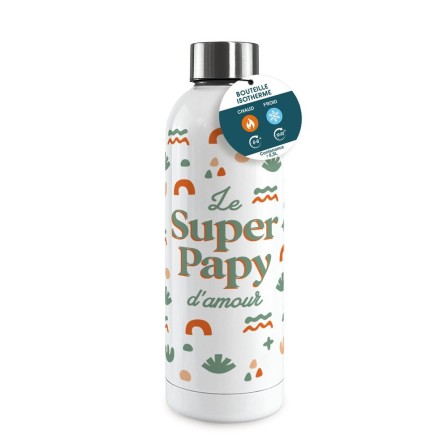 Gourde Isotherme Large Le Super Papy D'amour
