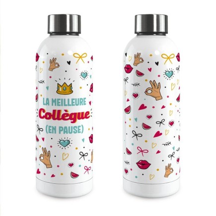 Gourde Isotherme Large La Meilleure Collegue