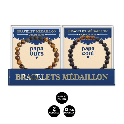 Bracelets Medaillon Papa