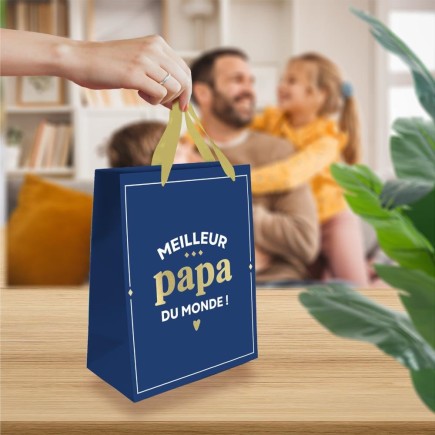 Pochette Cadeau Meilleur Papa Moyen