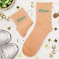 Chaussettes Paillettes Brodees Bisou