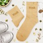 Chaussettes Paillettes Brodees Wesh