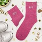 Chaussettes Paillettes Brodees Bff