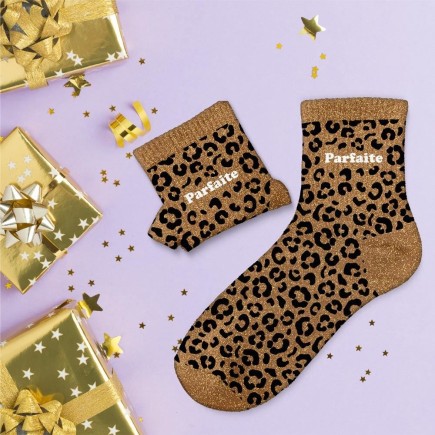 Chaussettes Paillettes Leopard Parfaite