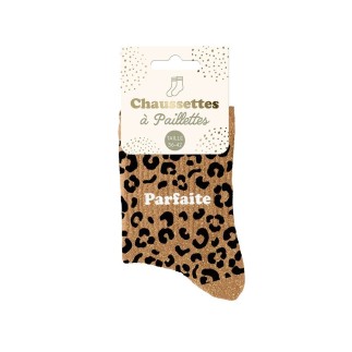 Chaussettes Paillettes Leopard Parfaite