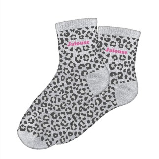 Chaussettes Paillettes Leopard Jalouse