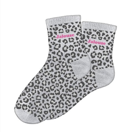 Chaussettes Paillettes Leopard Jalouse