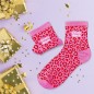Chaussettes Paillettes Leopard Crazy Bitch