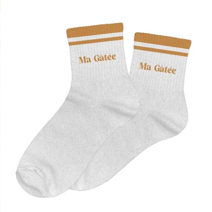 Chaussettes Paillettes A Bandes Ma Gatee