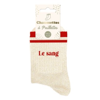 Chaussettes Paillettes A Bandes Le Sang
