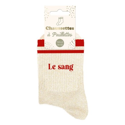 Chaussettes Paillettes A Bandes Le Sang