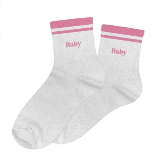 Chaussettes Paillettes A Bandes Baby