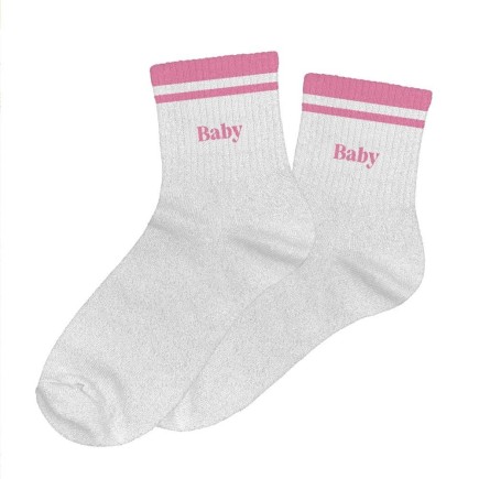 Chaussettes Paillettes A Bandes Baby