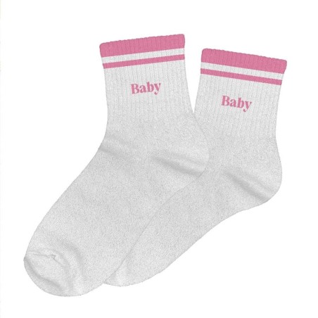 Chaussettes Paillettes A Bandes Baby