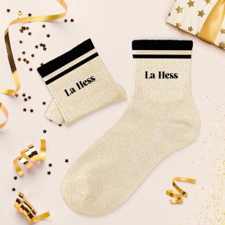 Chaussettes Paillettes A Bandes La Hess