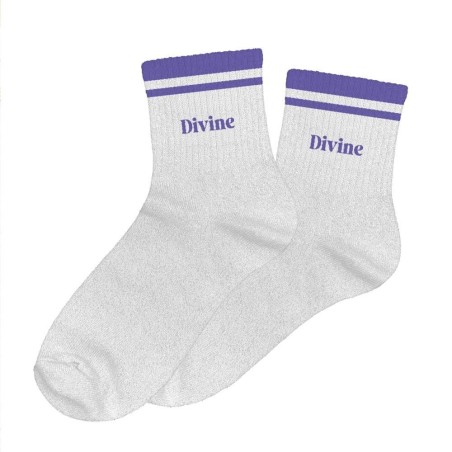 Chaussettes Paillettes A Bandes Divine