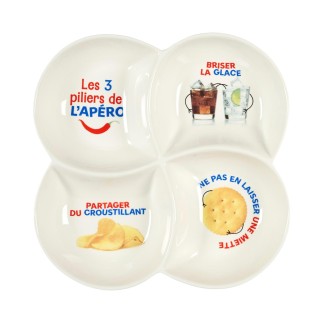 PLAT APERO 4 COMPARTIMENTS LUDIQUE 30CM