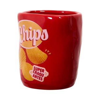 PAQUET DE CHIPS EN CERAMIQUE H15.5CM