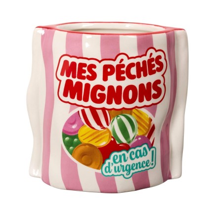 PAQUET DE BONBONS EN CERAMIQUE H12CM