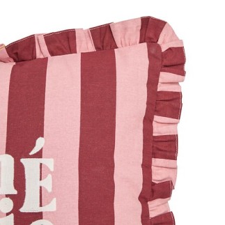 Coussin à volants chérie rouge