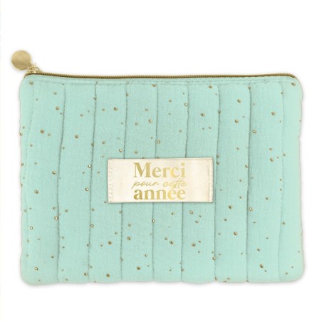 Pochette gaze de coton merci pour cette annee