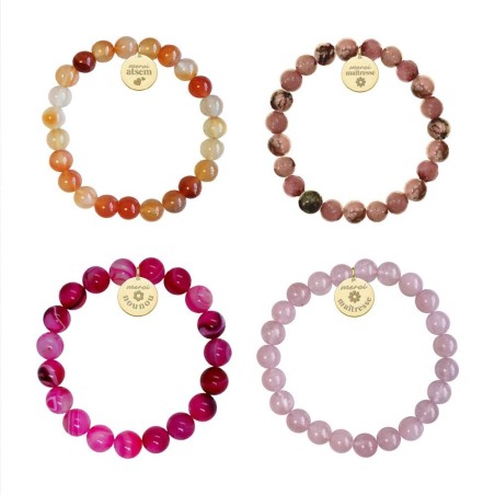 Bracelet perles medaillon maitresse/nounou/ATSEM