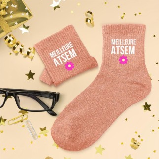 Chaussettes paillettes meilleure atsem