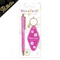 Duo paillettes porte-cles motel et stylo maitresse