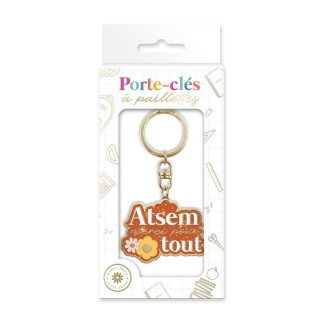 Porte-cles atsem merci pour tout
