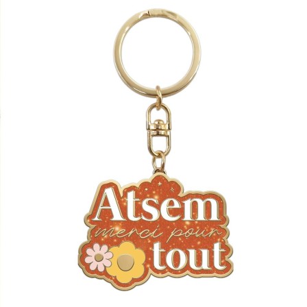 Porte-cles atsem merci pour tout