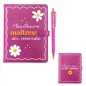 Coffret carnet notes stylo paillettes maitresse