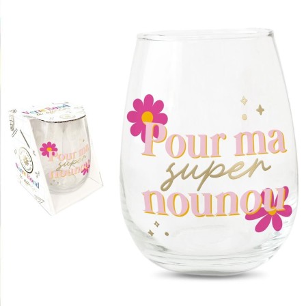 Verre rond pour ma super nounou
