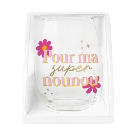Verre rond pour ma super nounou
